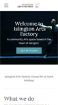 Mobile Screenshot of islingtonartsfactory.org